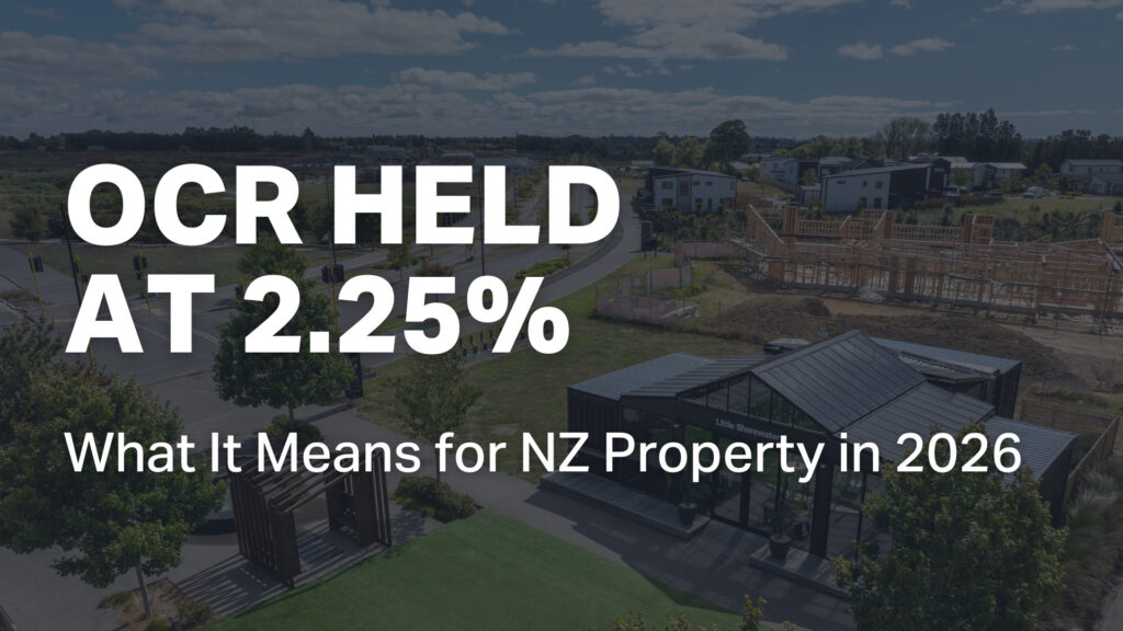 OCR held at 2.25% - What is means for nz property in 2026