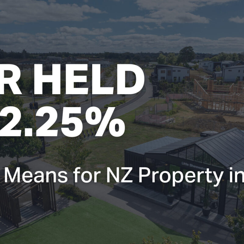 OCR held at 2.25% - What is means for nz property in 2026